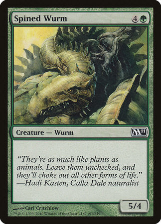 Spined Wurm [Magic 2011] | Jomio and Rueliete's Cards and Comics