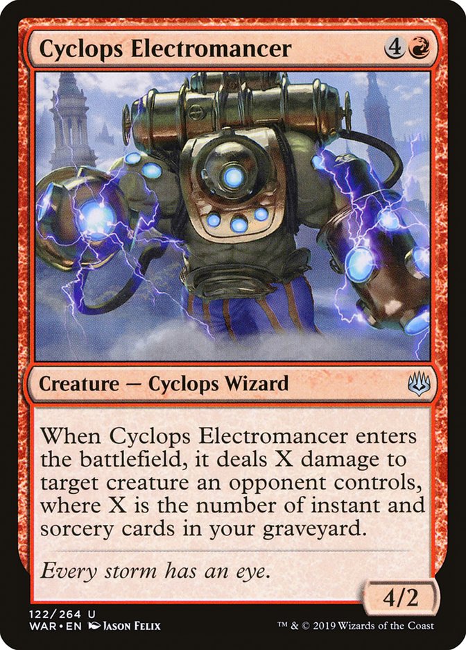 Cyclops Electromancer [War of the Spark] | Jomio and Rueliete's Cards and Comics