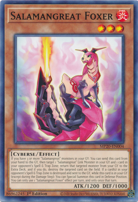 Salamangreat Foxer [MP20-EN004] Common | Jomio and Rueliete's Cards and Comics