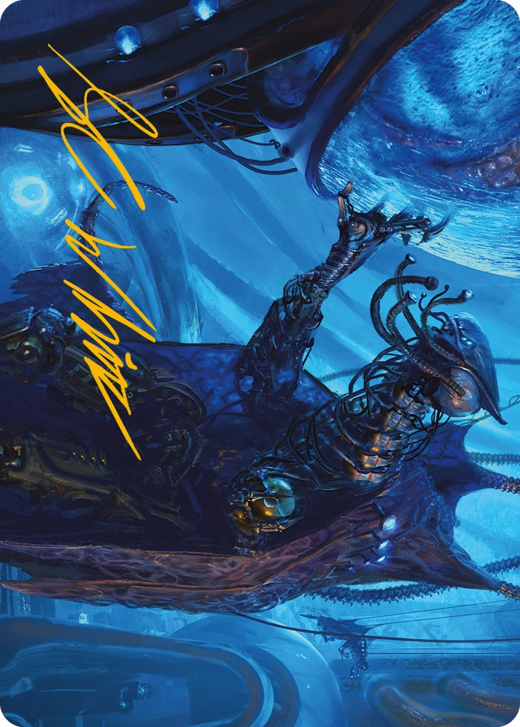 Atmosphere Surgeon Art Card (Gold-Stamped Signature) [Phyrexia: All Will Be One Art Series] | Jomio and Rueliete's Cards and Comics