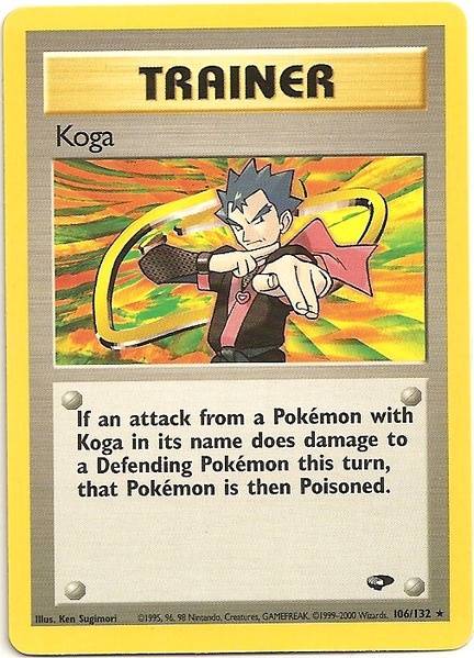 Koga (106/132) [Gym Challenge Unlimited] | Jomio and Rueliete's Cards and Comics