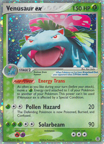 Venusaur ex (112/112) [EX: FireRed & LeafGreen] | Jomio and Rueliete's Cards and Comics