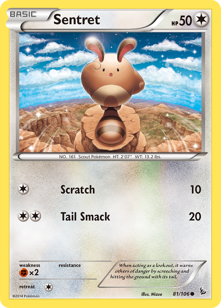 Sentret (81/106) [XY: Flashfire] | Jomio and Rueliete's Cards and Comics