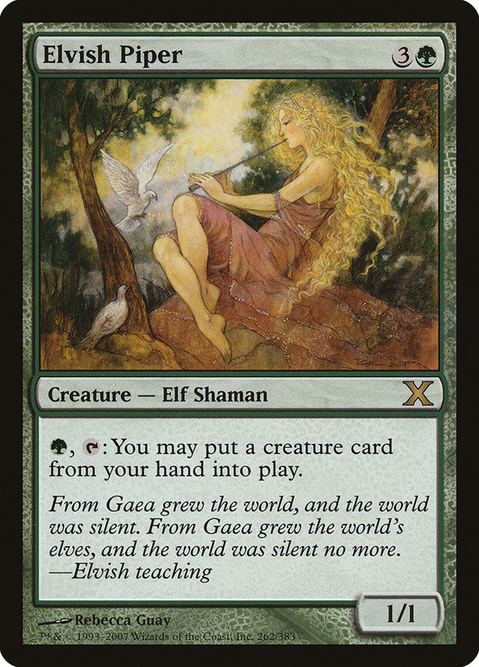 Elvish Piper [Tenth Edition] | Jomio and Rueliete's Cards and Comics