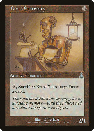 Brass Secretary [Urza's Destiny] | Jomio and Rueliete's Cards and Comics