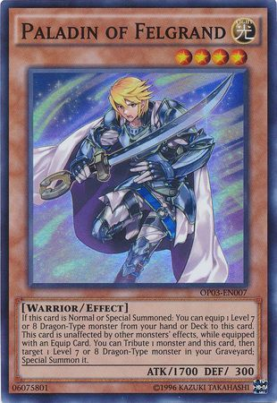 Paladin of Felgrand [OP03-EN007] Super Rare | Jomio and Rueliete's Cards and Comics