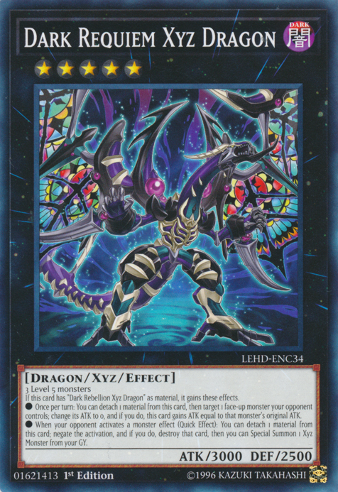 Dark Requiem Xyz Dragon [LEHD-ENC34] Common | Jomio and Rueliete's Cards and Comics