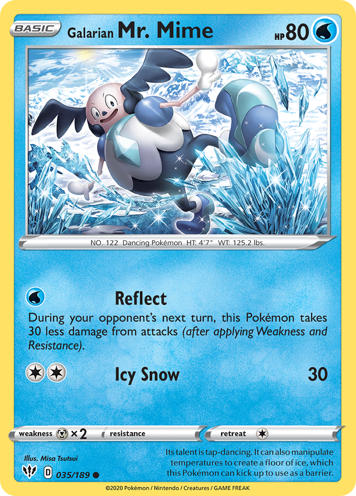 Galarian Mr. Mime (035/189) [Sword & Shield: Darkness Ablaze] | Jomio and Rueliete's Cards and Comics