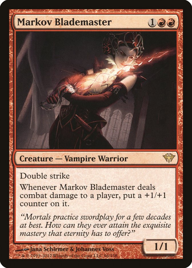 Markov Blademaster [Dark Ascension] | Jomio and Rueliete's Cards and Comics