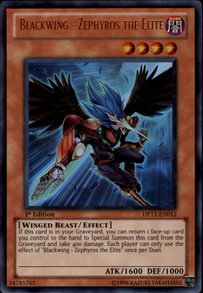 Blackwing - Zephyros the Elite [DP11-EN012] Ultra Rare | Jomio and Rueliete's Cards and Comics