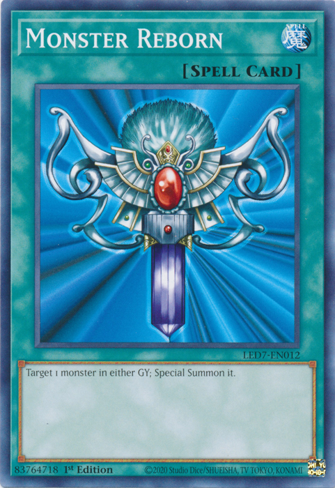 Monster Reborn [LED7-EN012] Common | Jomio and Rueliete's Cards and Comics