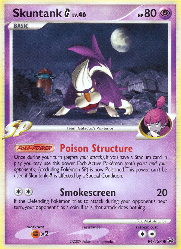 Skuntank G (94/127) [Platinum: Base Set] | Jomio and Rueliete's Cards and Comics
