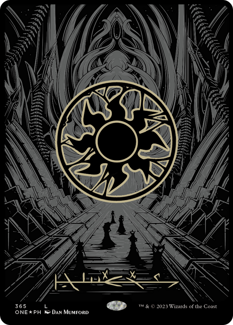 Plains (365) (Oil Slick Raised Foil) [Phyrexia: All Will Be One] | Jomio and Rueliete's Cards and Comics