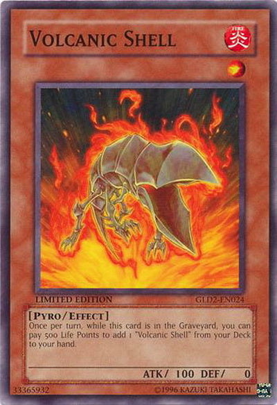 Volcanic Shell [GLD2-EN024] Common | Jomio and Rueliete's Cards and Comics