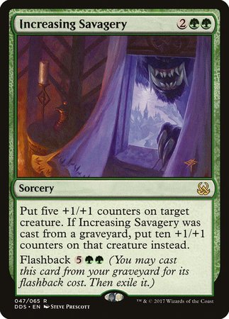 Increasing Savagery [Duel Decks: Mind vs. Might] | Jomio and Rueliete's Cards and Comics