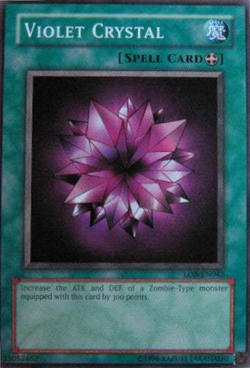 Violet Crystal [LOB-EN042] Common | Jomio and Rueliete's Cards and Comics