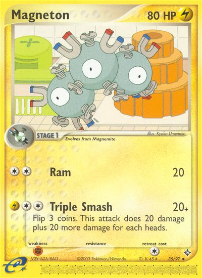 Magneton (35/97) [EX: Dragon] | Jomio and Rueliete's Cards and Comics