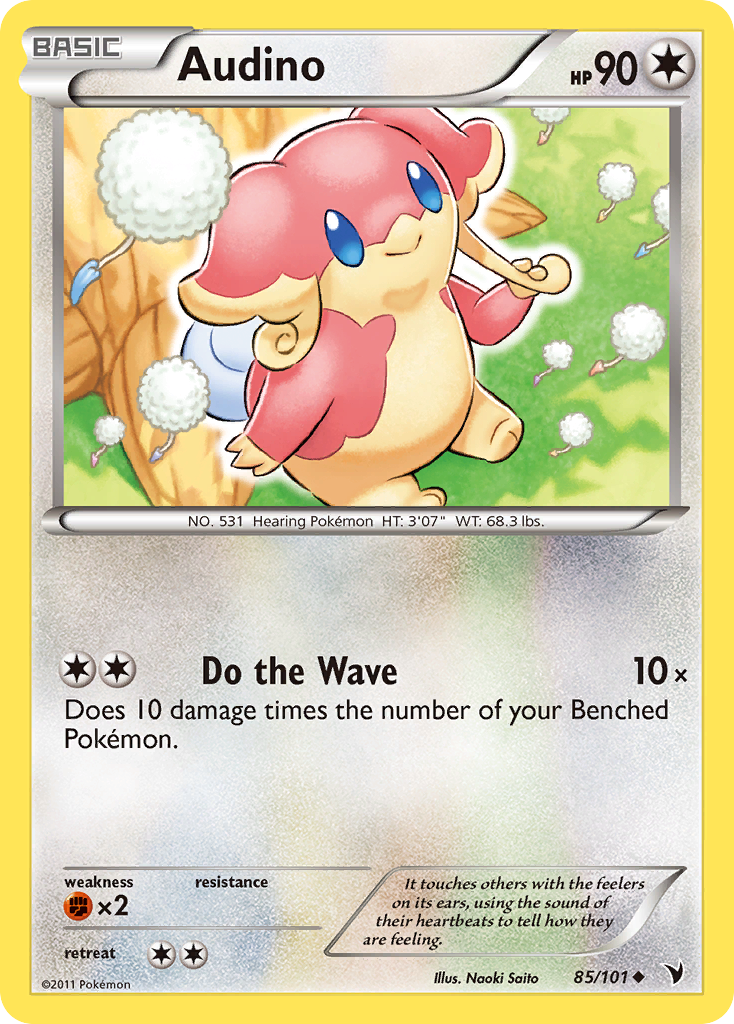 Audino (85/101) [Black & White: Noble Victories] | Jomio and Rueliete's Cards and Comics