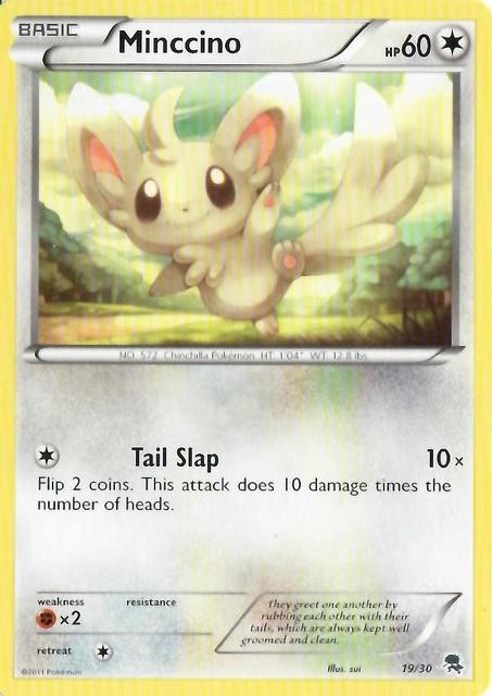 Minccino (19/30) [Black & White: Trainer Kit - Zoroark] | Jomio and Rueliete's Cards and Comics