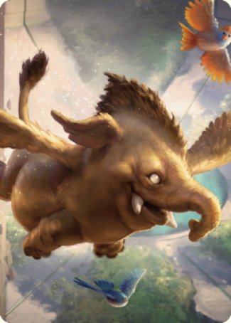 Lulu, Loyal Hollyphant Art Card (18) [Commander Legends: Battle for Baldur's Gate Art Series] | Jomio and Rueliete's Cards and Comics