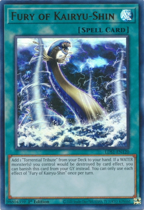 Fury of Kairyu-Shin [LDS1-EN120] Ultra Rare | Jomio and Rueliete's Cards and Comics