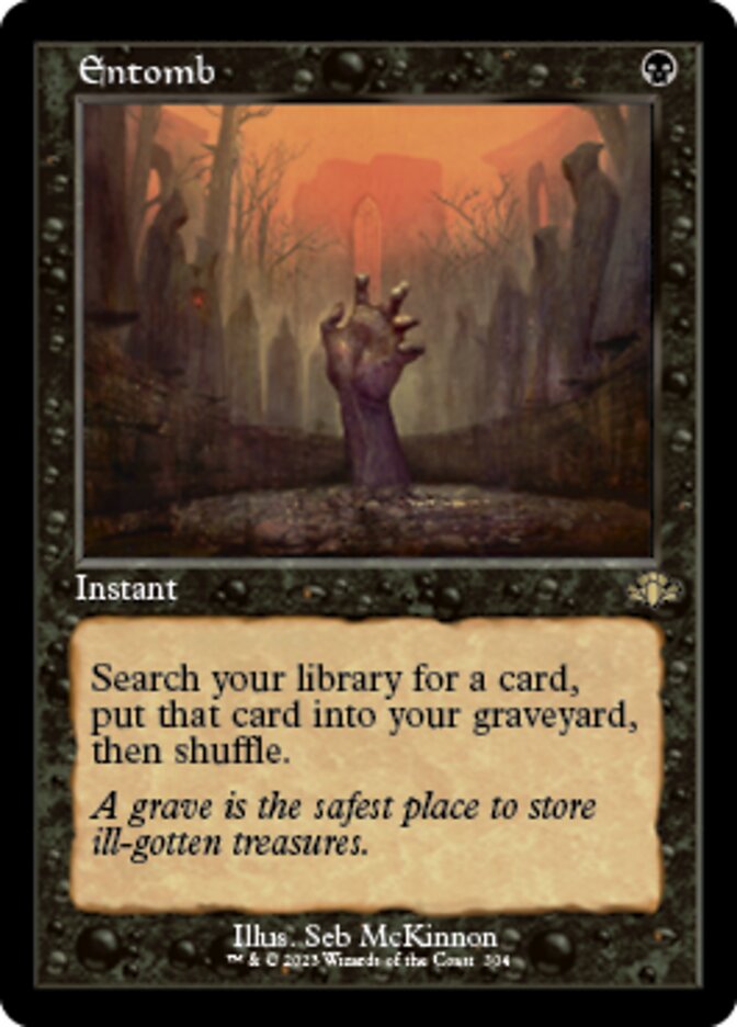 Entomb (Retro) [Dominaria Remastered] | Jomio and Rueliete's Cards and Comics