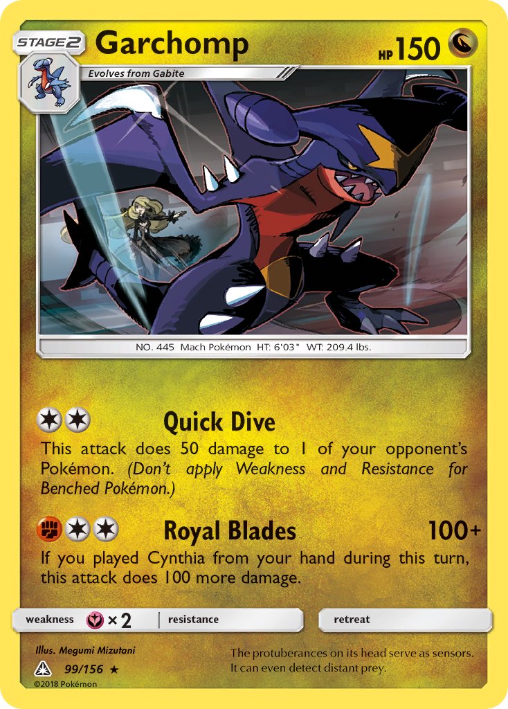 Garchomp (99/156) (Cracked Ice Holo) (Theme Deck Exclusive) [Sun & Moon: Ultra Prism] | Jomio and Rueliete's Cards and Comics