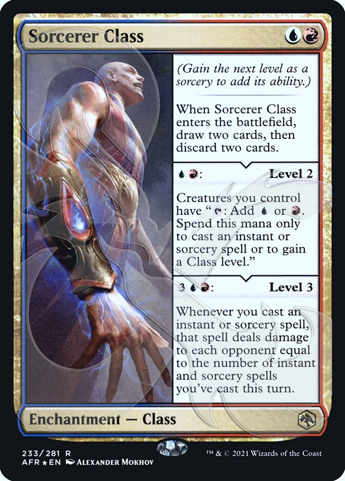 Sorcerer Class (Ampersand Promo) [Dungeons & Dragons: Adventures in the Forgotten Realms Promos] | Jomio and Rueliete's Cards and Comics