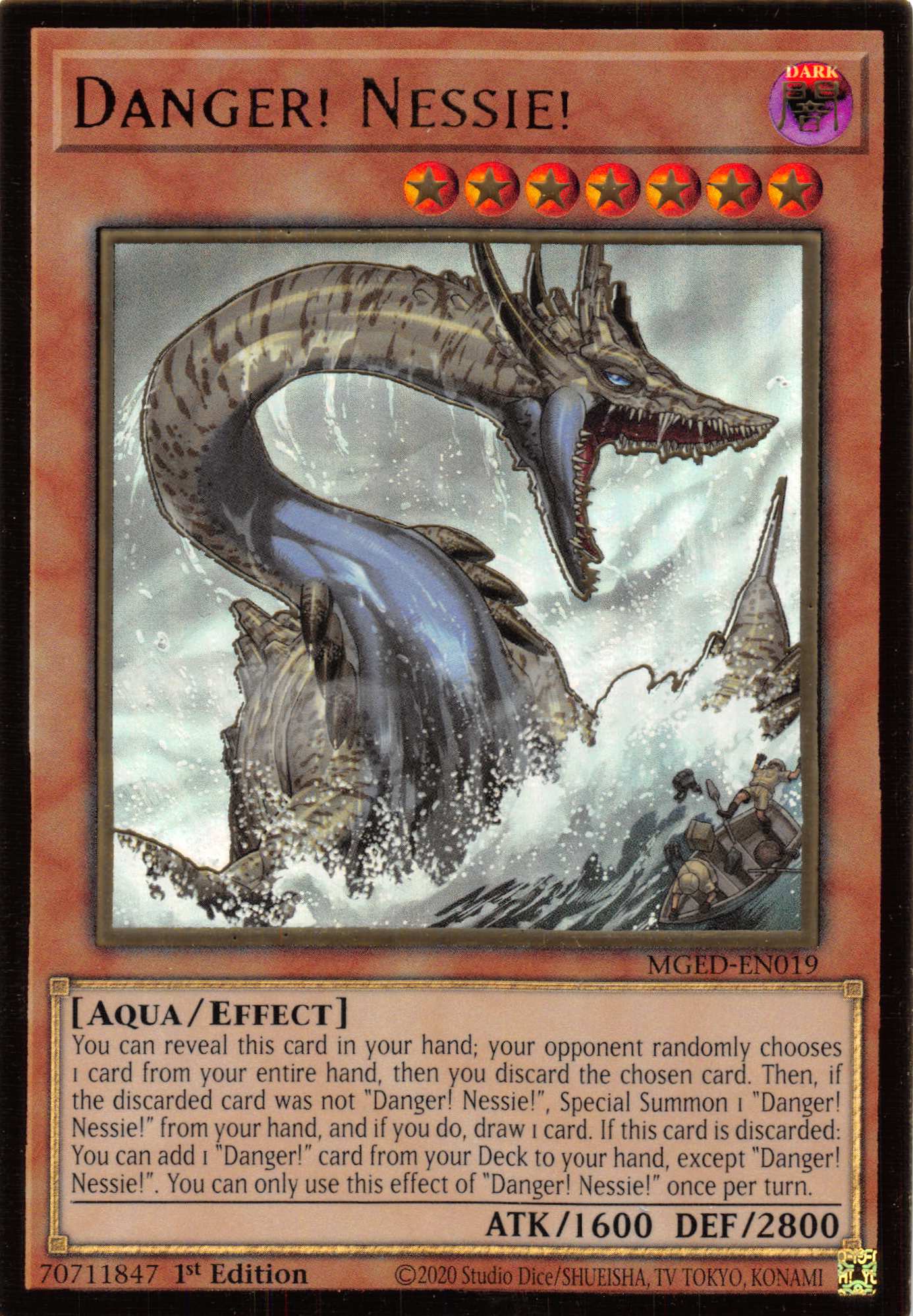 Danger! Nessie! [MGED-EN019] Gold Rare | Jomio and Rueliete's Cards and Comics