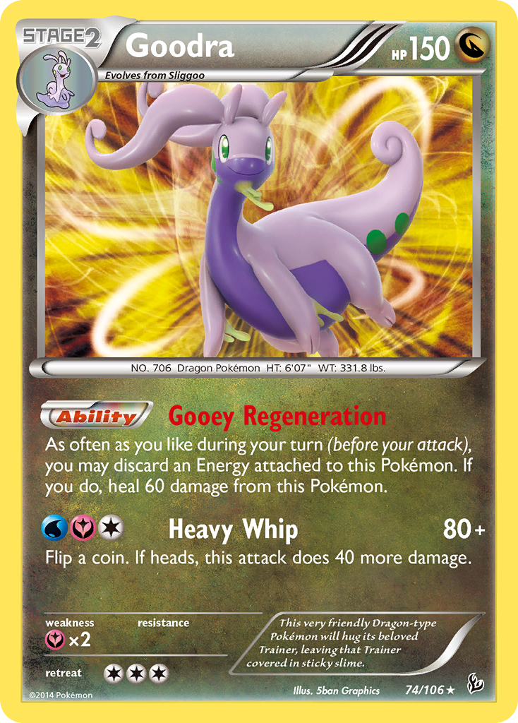 Goodra (74/106) [XY: Flashfire] | Jomio and Rueliete's Cards and Comics