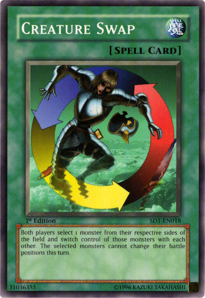 Creature Swap [SD1-EN018] Common | Jomio and Rueliete's Cards and Comics