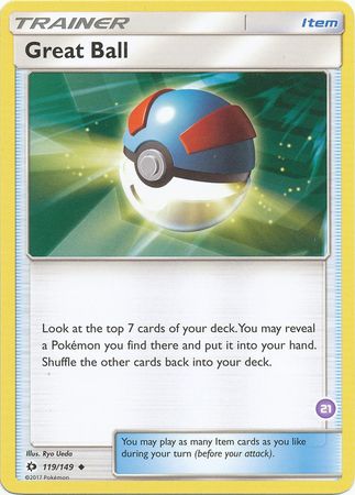 Great Ball (119/149) (Deck Exclusive #21) [Sun & Moon: Trainer Kit - Alolan Sandslash] | Jomio and Rueliete's Cards and Comics