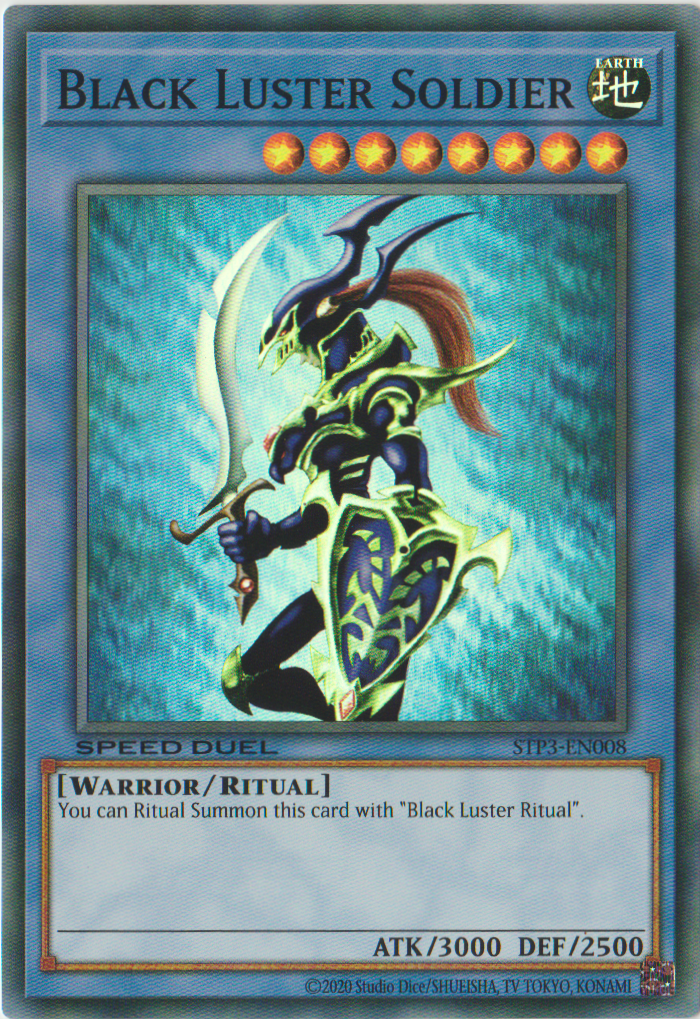 Black Luster Soldier [STP3-EN008] Super Rare | Jomio and Rueliete's Cards and Comics