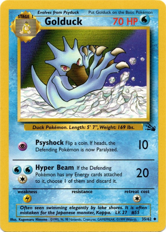 Golduck (35/62) [Fossil Unlimited] | Jomio and Rueliete's Cards and Comics
