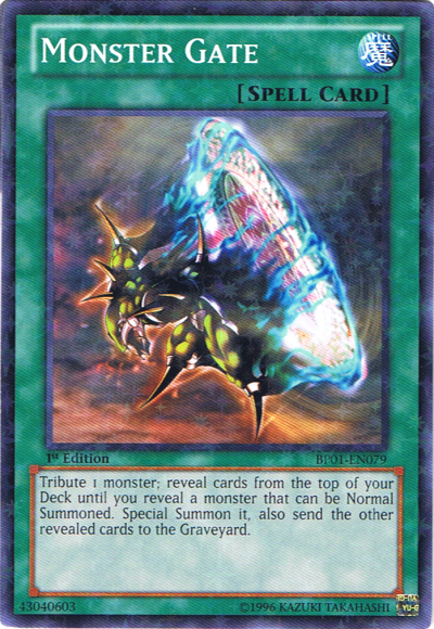 Monster Gate [BP01-EN079] Starfoil Rare | Jomio and Rueliete's Cards and Comics
