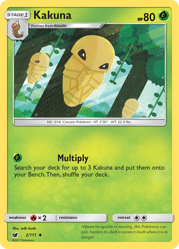 Kakuna (2/111) [Sun & Moon: Crimson Invasion] | Jomio and Rueliete's Cards and Comics