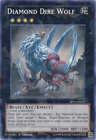 Diamond Dire Wolf (Shatterfoil) [BP03-EN127] Rare | Jomio and Rueliete's Cards and Comics