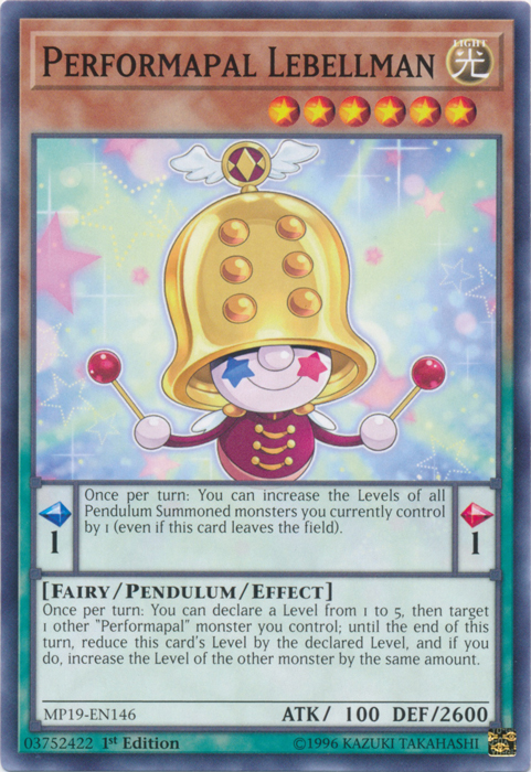 Performapal Lebellman [MP19-EN146] Common | Jomio and Rueliete's Cards and Comics