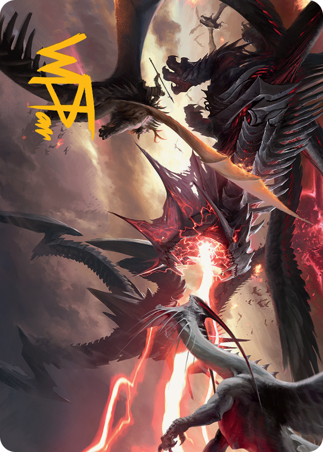 Invasion of Tarkir Art Card (Gold-Stamped Signature) [March of the Machine Art Series] | Jomio and Rueliete's Cards and Comics