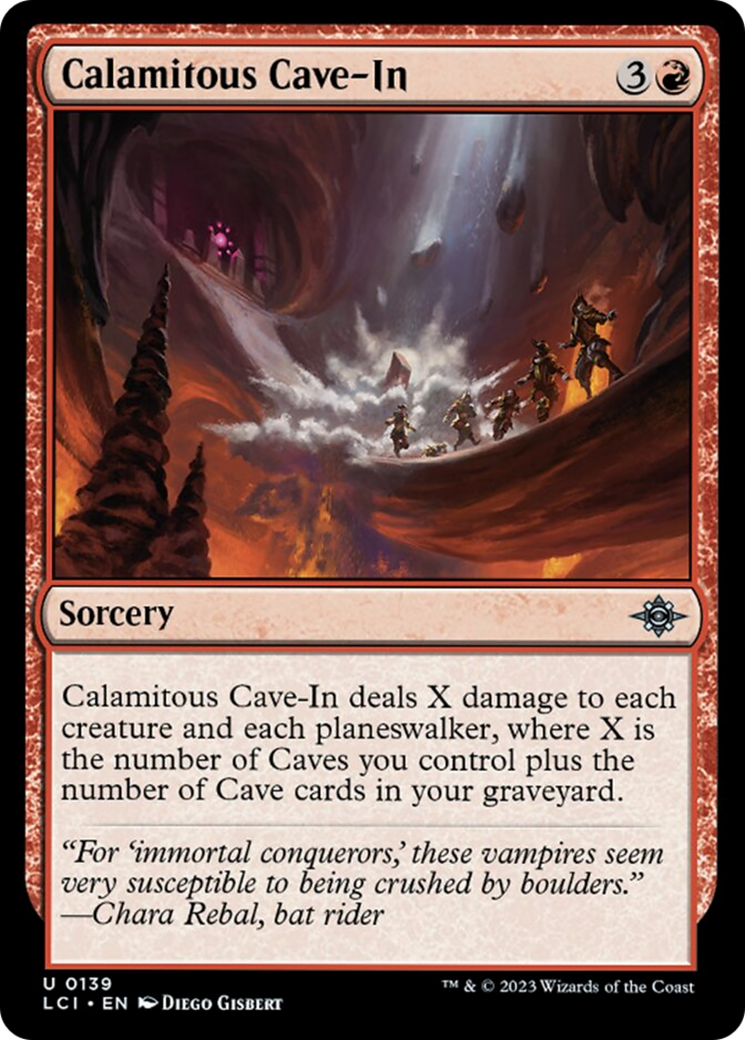 Calamitous Cave-In [The Lost Caverns of Ixalan] | Jomio and Rueliete's Cards and Comics