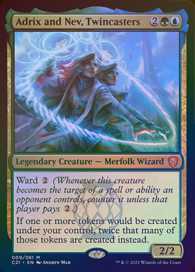 Adrix and Nev, Twincasters (Display Commander) [Commander 2021] | Jomio and Rueliete's Cards and Comics