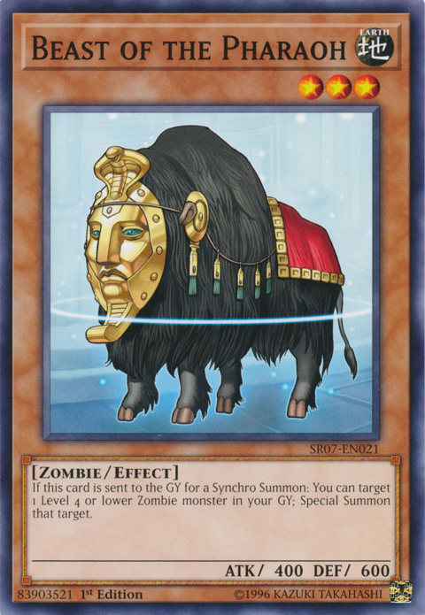 Beast of the Pharaoh [SR07-EN021] Common | Jomio and Rueliete's Cards and Comics