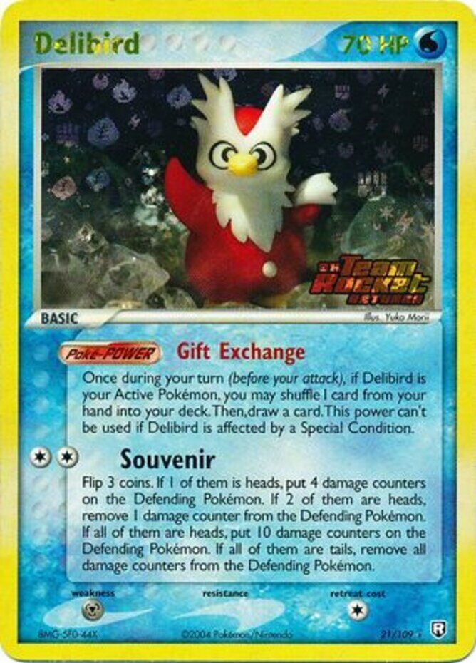Delibird (21/109) (Stamped) [EX: Team Rocket Returns] | Jomio and Rueliete's Cards and Comics