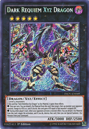 Dark Requiem Xyz Dragon [INOV-EN049] Secret Rare | Jomio and Rueliete's Cards and Comics