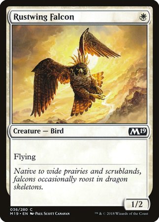 Rustwing Falcon [Core Set 2019] | Jomio and Rueliete's Cards and Comics