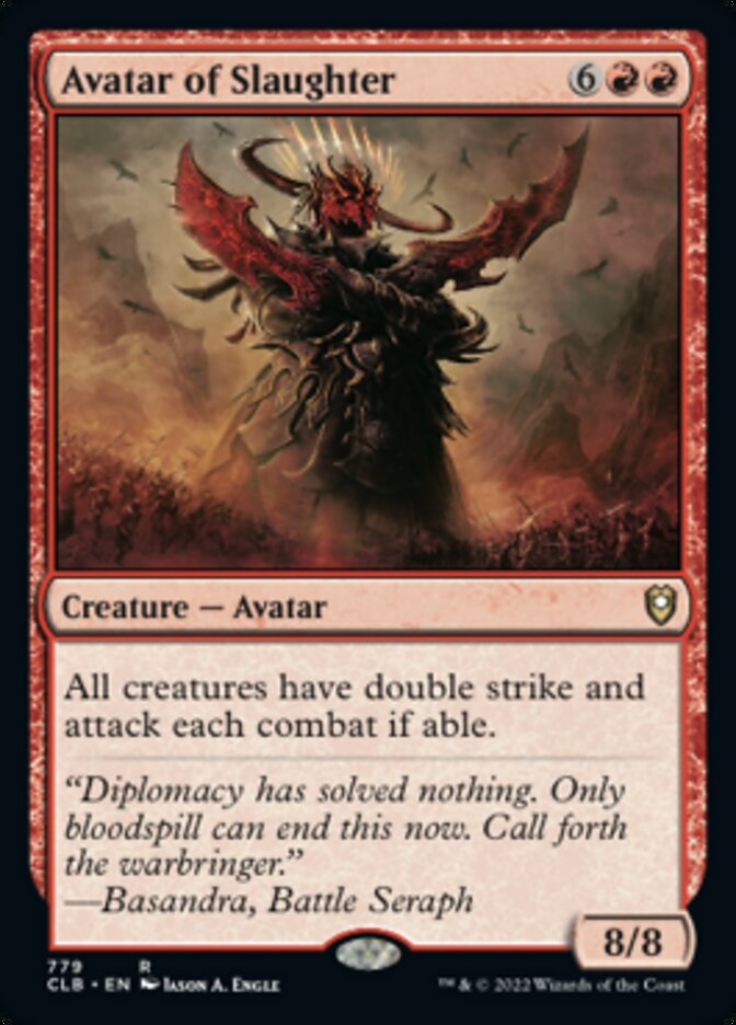 Avatar of Slaughter [Commander Legends: Battle for Baldur's Gate] | Jomio and Rueliete's Cards and Comics