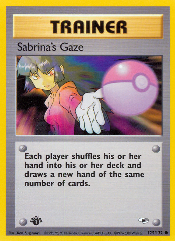Sabrina's Gaze (125/132) [Gym Heroes 1st Edition] | Jomio and Rueliete's Cards and Comics