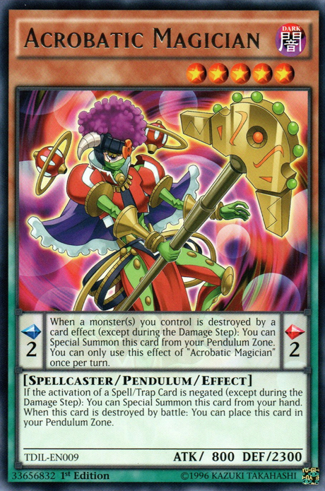 Acrobatic Magician [TDIL-EN009] Rare | Jomio and Rueliete's Cards and Comics