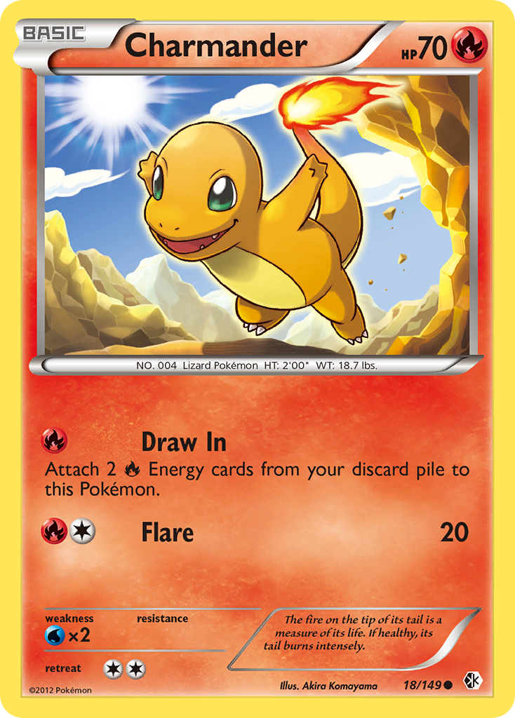 Charmander (18/149) [Black & White: Boundaries Crossed] | Jomio and Rueliete's Cards and Comics