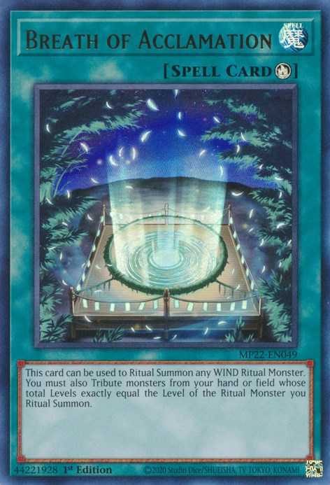 Breath of Acclamation [MP22-EN049] Ultra Rare | Jomio and Rueliete's Cards and Comics